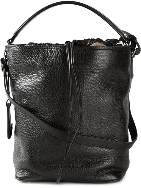 burberry leather bucket bag|burberry calfskin leather tote.